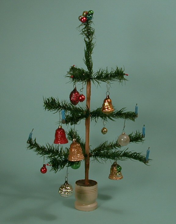 Miniature German Goose Feather Christmas Tree #170-14 SOLD